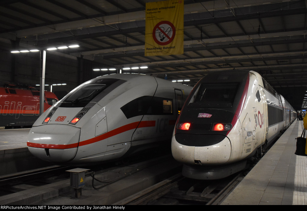 OuiGo TGV and an ICE V